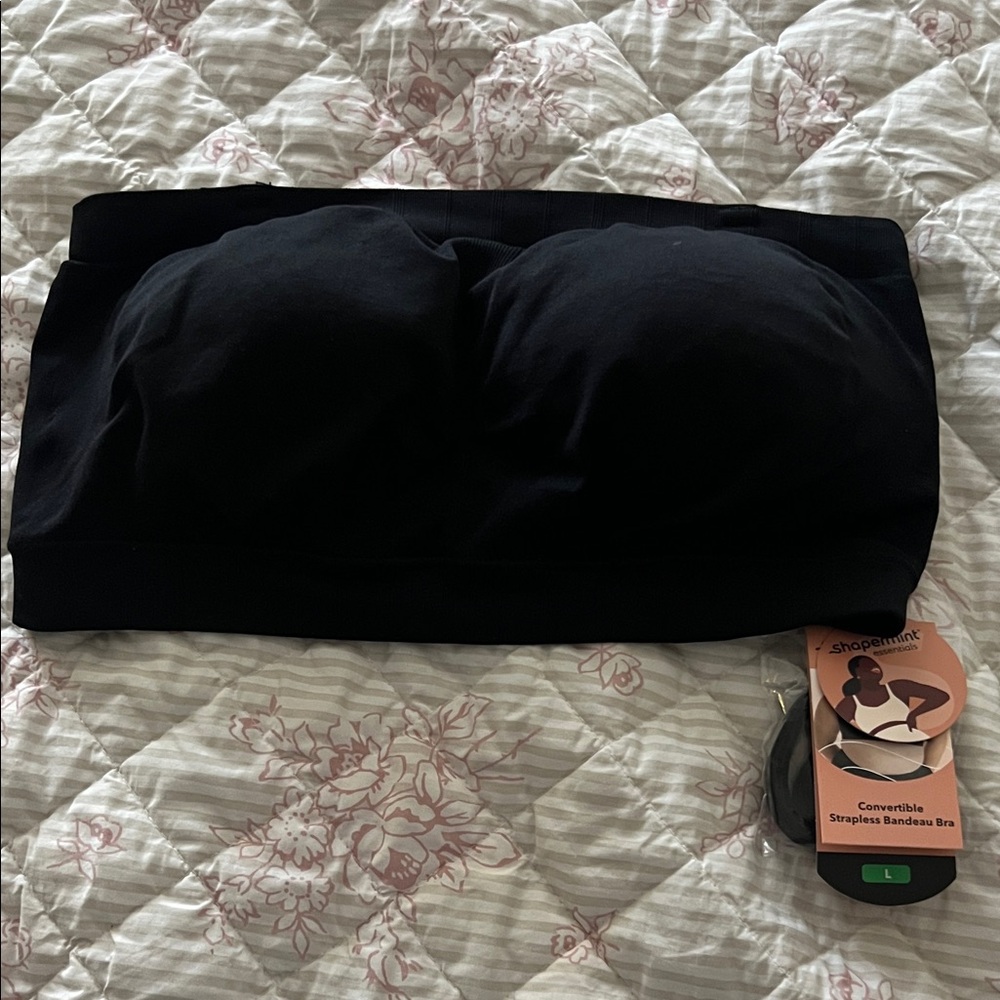 NWT Shapermint Essentials Black Bandeau - Picture 2 of 5